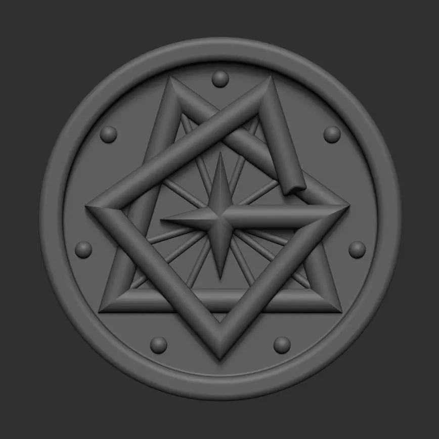 AD Ghost Nameless Ghouls button 3D print model_0