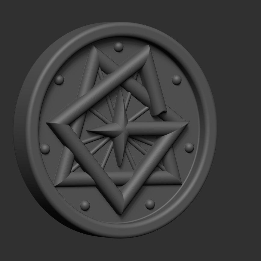 AD Ghost Nameless Ghouls button 3D print model_1