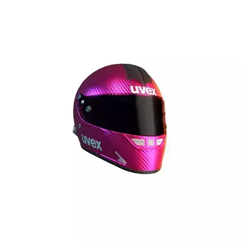 UVEX FP5 Carbon Helmet pink color High-Quality 3D Model 