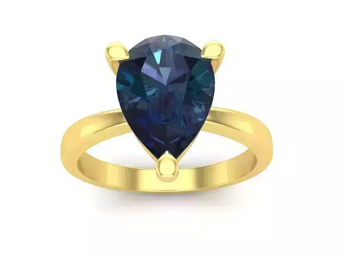 AV 530 Pear Cut Ladies Solitaire Bridal Engagement Ring