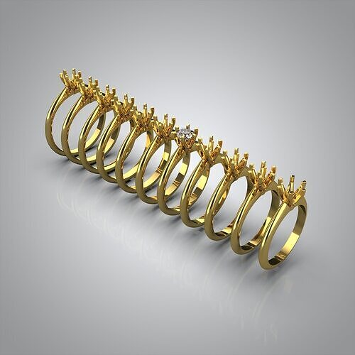 Tiffany ring 3D print model