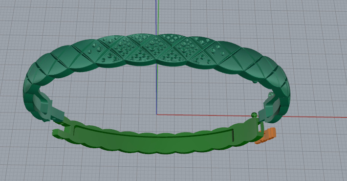 Bracelet size18 Model 7239 3D print model_3
