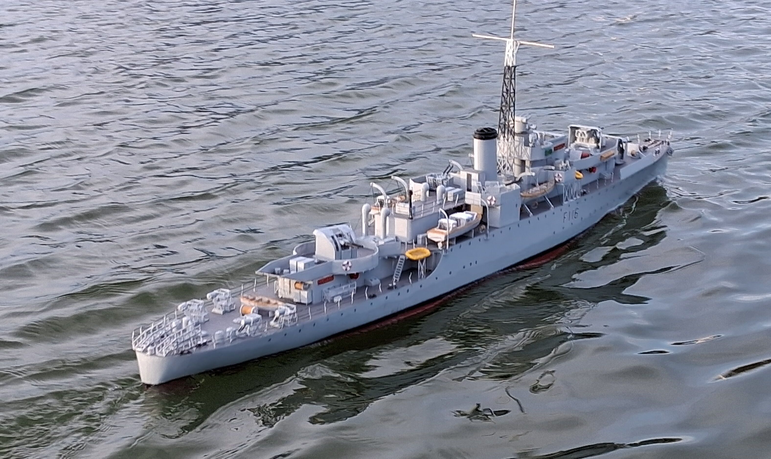 HMS Amethyst  Black Swan Sloop radio controlled working model 3D print model_6