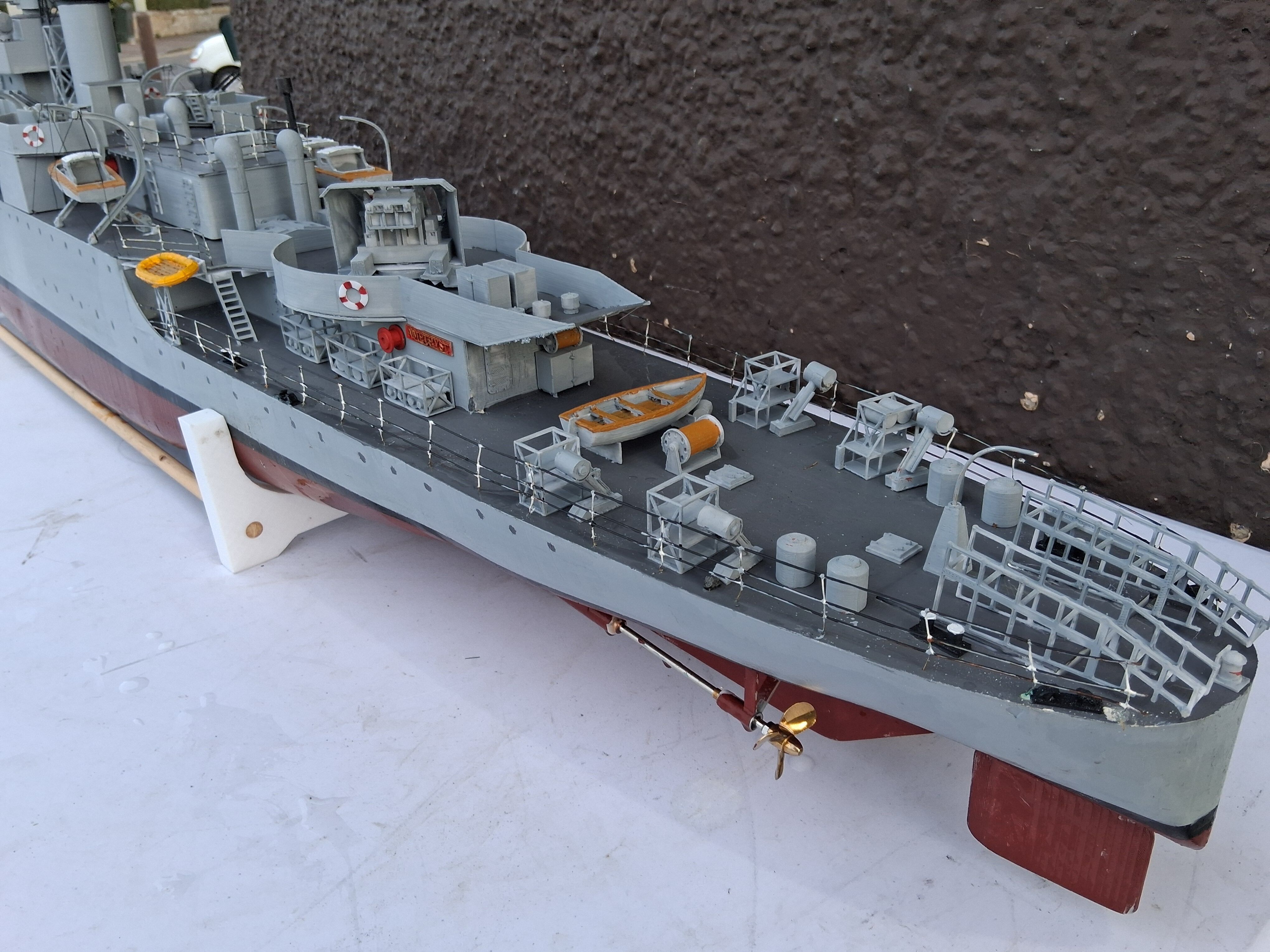 HMS Amethyst  Black Swan Sloop radio controlled working model 3D print model_11