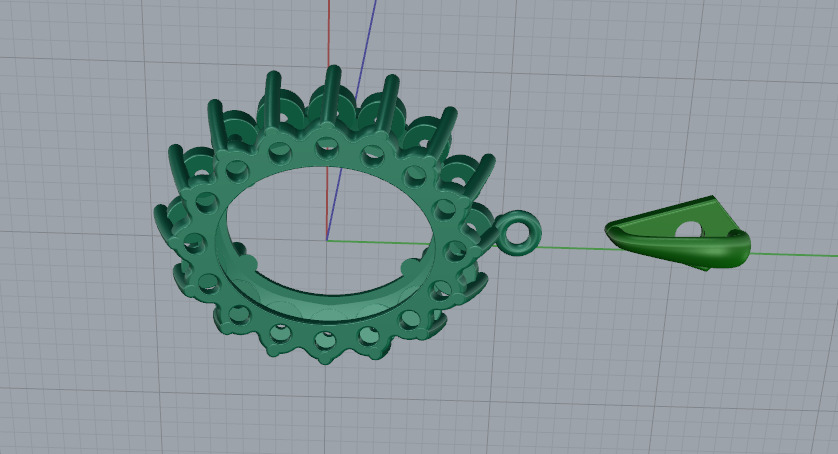 Pendant Model 7233 3D print model_4