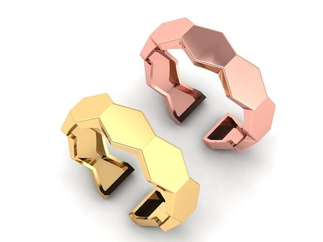 Hexagonal Ring 3D print model