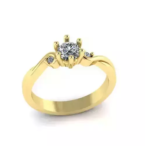 Solitaire ring Model 7218
