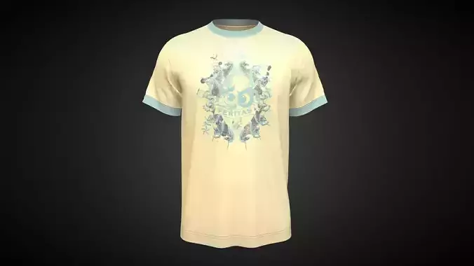 T-Shirt VERITAS In Low Poly