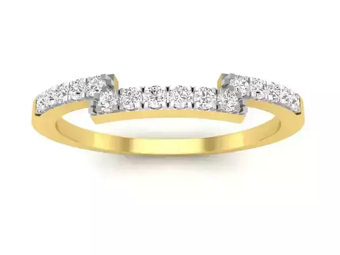 AV 543 Diamond Ladies Stackable Band Guard Ring
