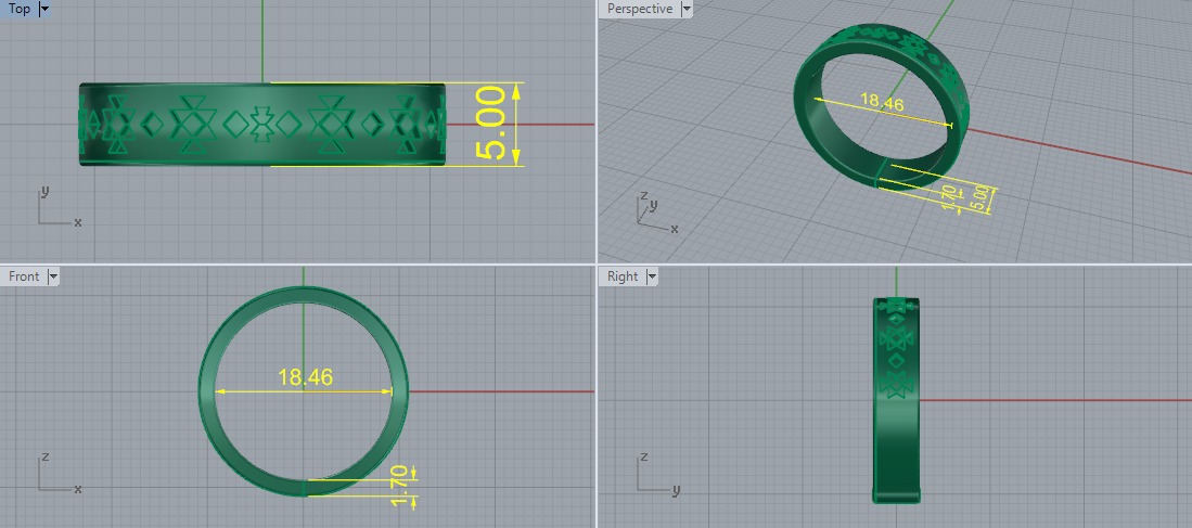 Ring Model 7205 3D print model_6