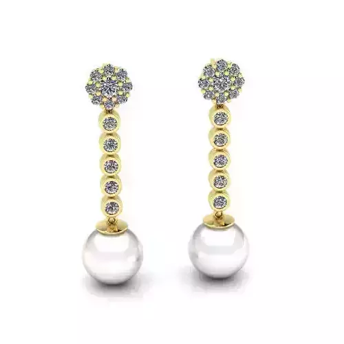 Pearl earrings Model 7200