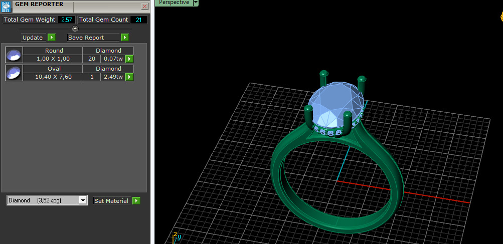 Solitaire ring Model 7195 3D print model_7