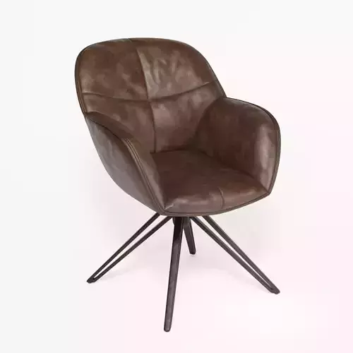 Swivel Design Leather Chair Irene