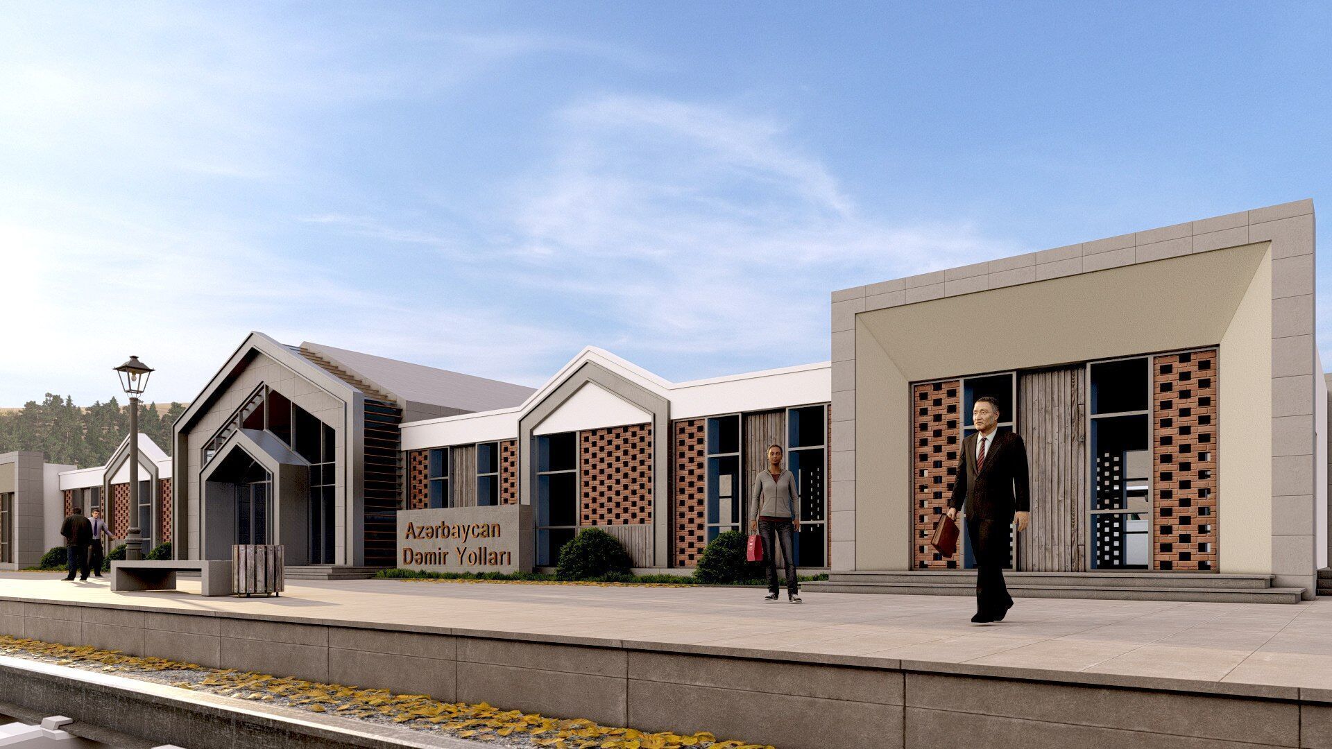 station Low-poly 3D model_4