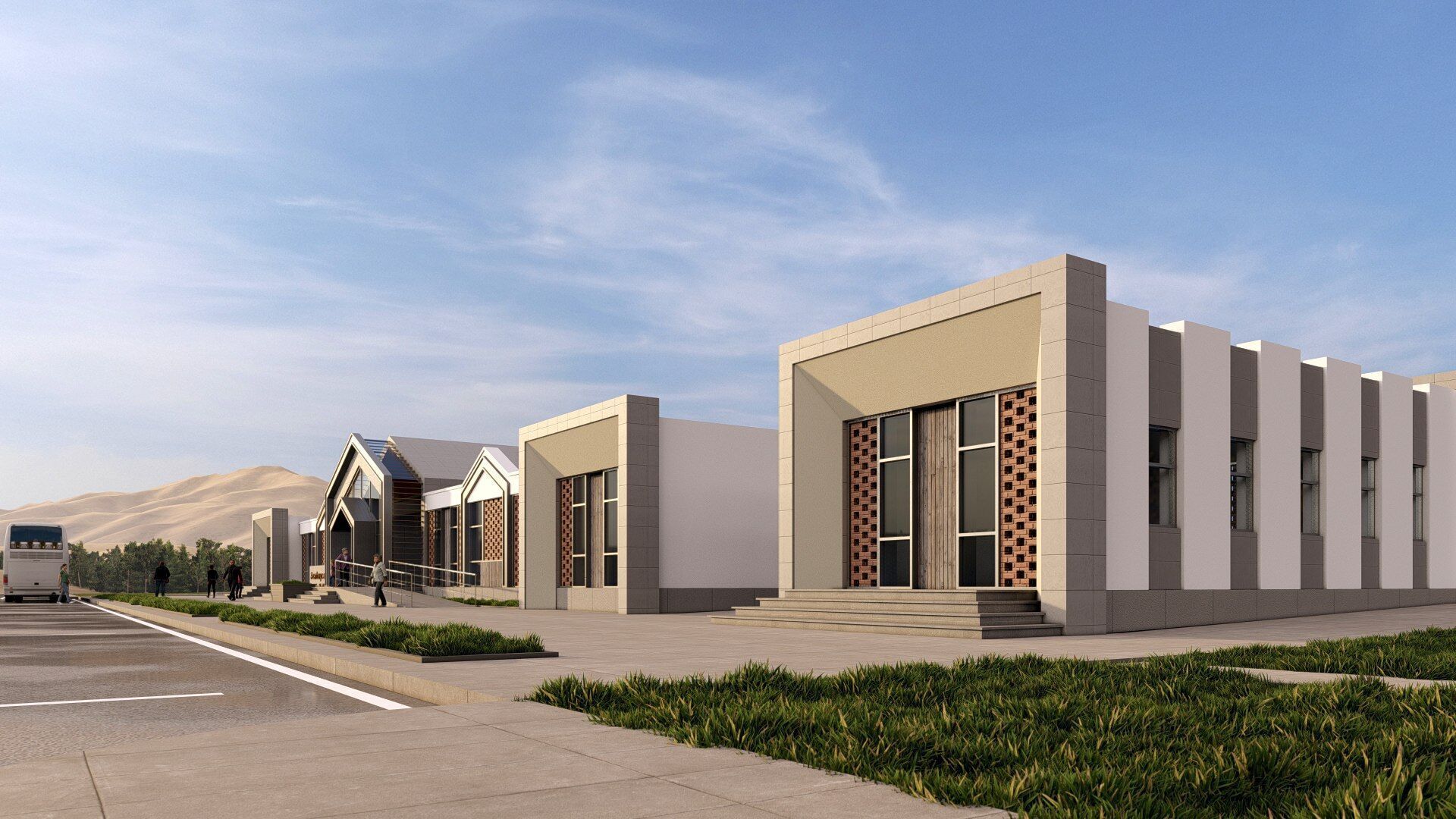 station Low-poly 3D model_6