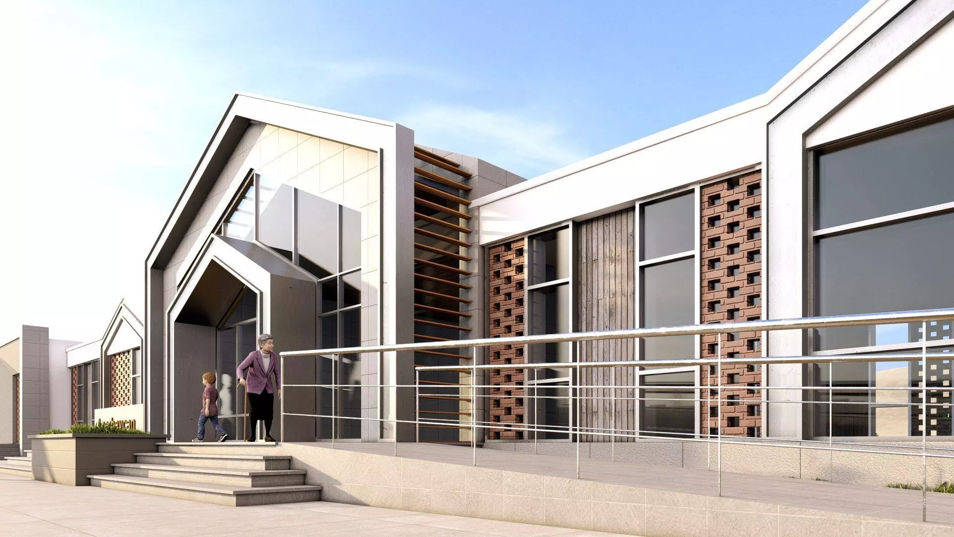 station Low-poly 3D model_0