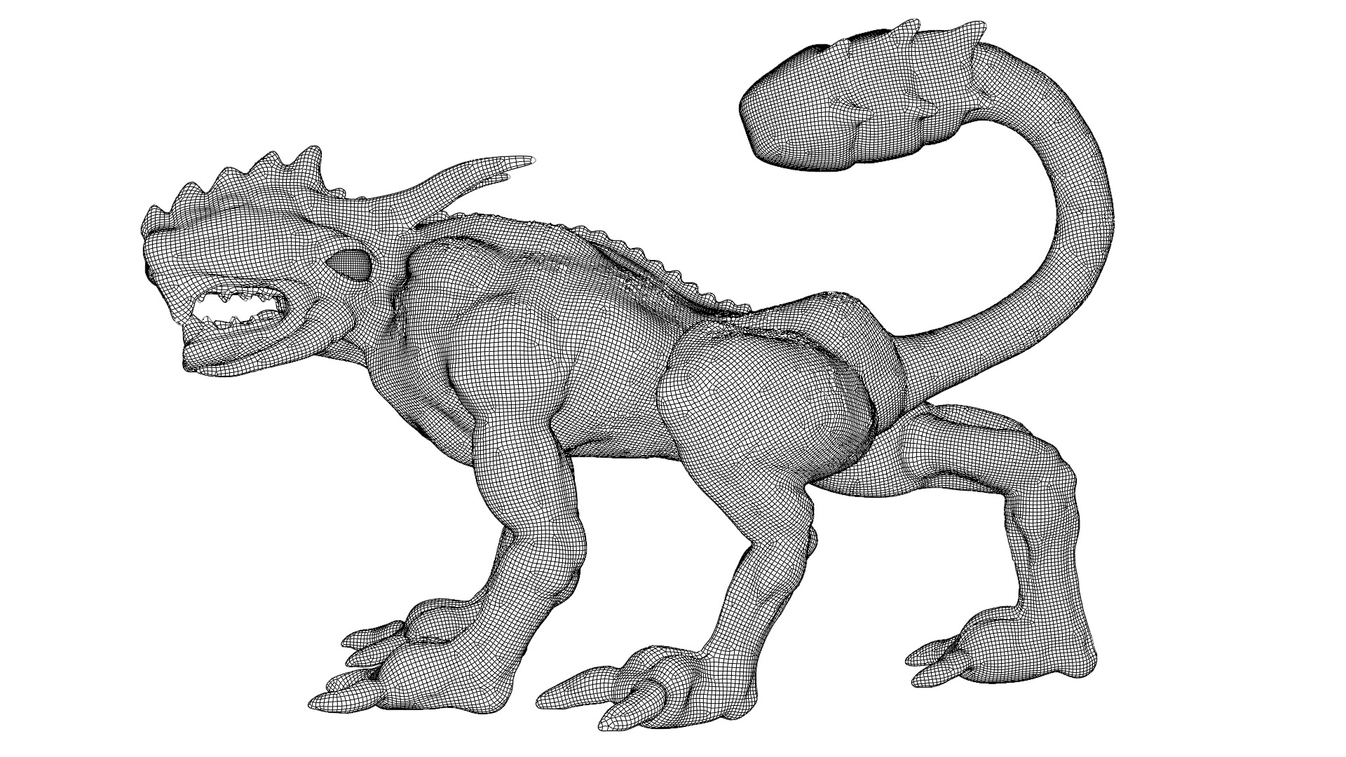 Legend creature Low-poly 3D model_34