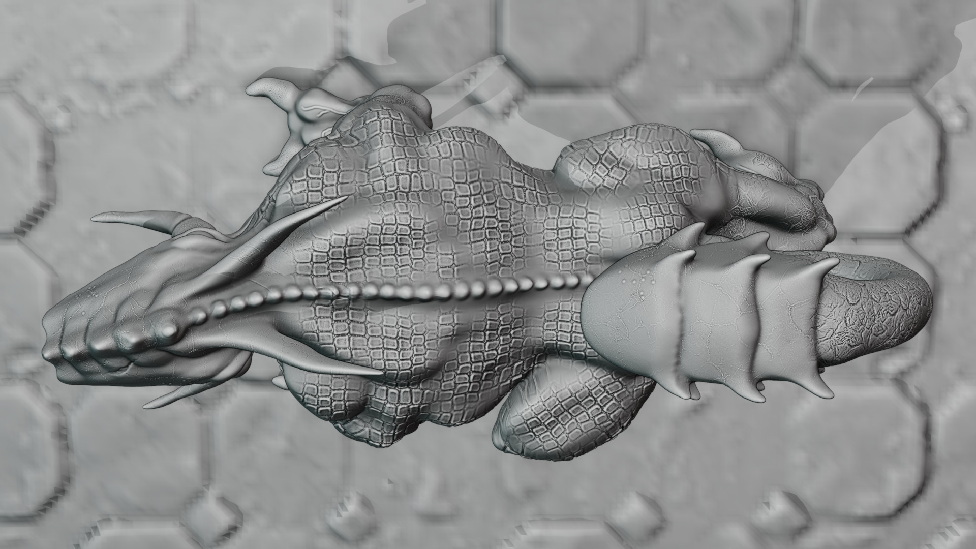 Legend creature Low-poly 3D model_37