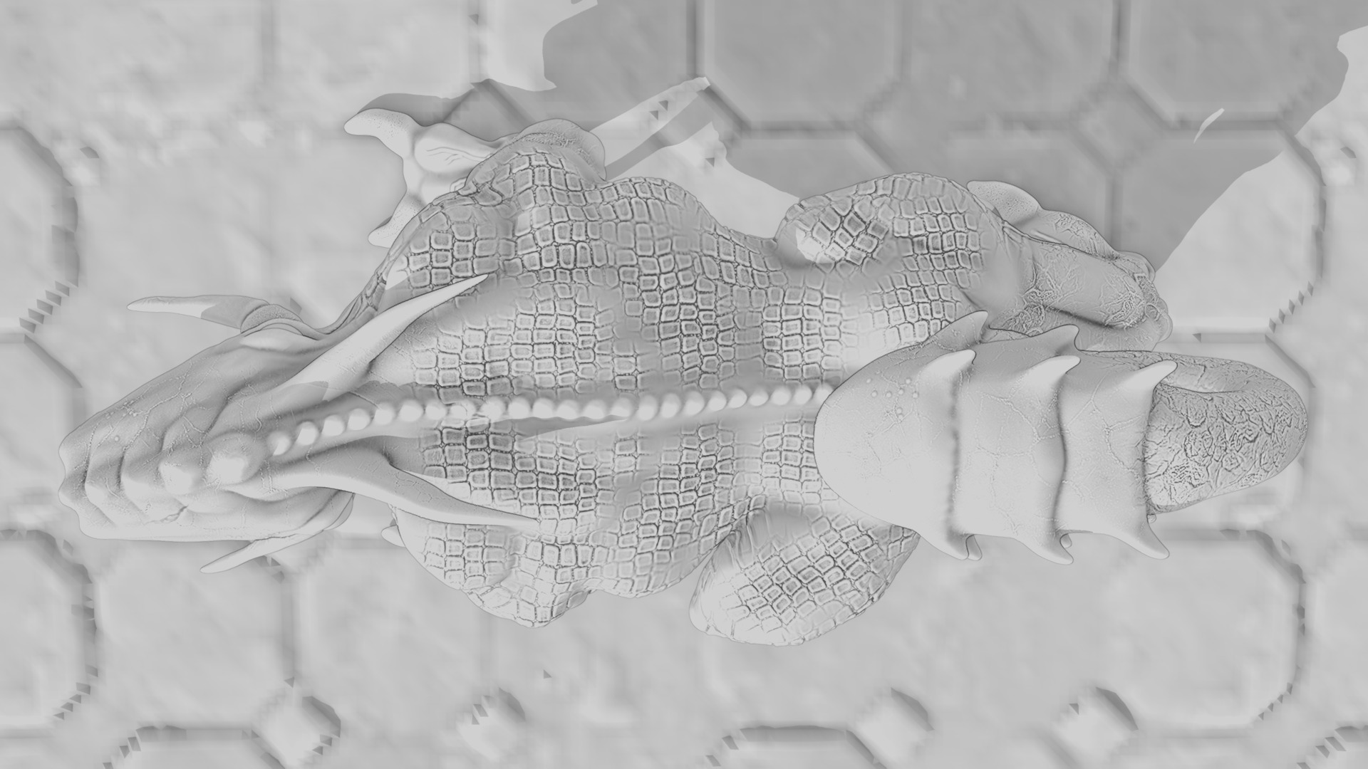 Legend creature Low-poly 3D model_38