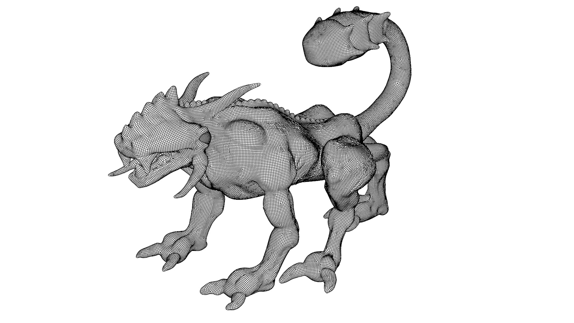 Legend creature Low-poly 3D model_24