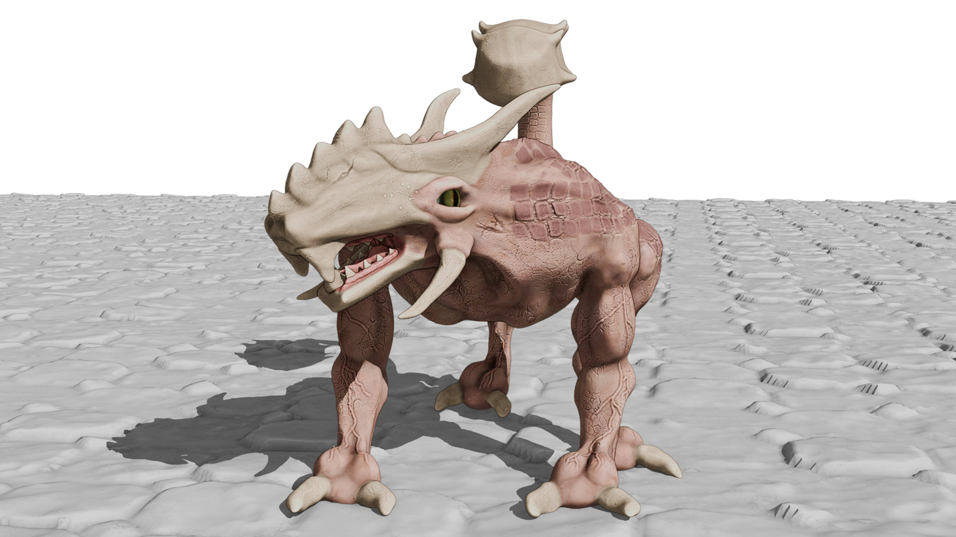 Legend creature Low-poly 3D model_16