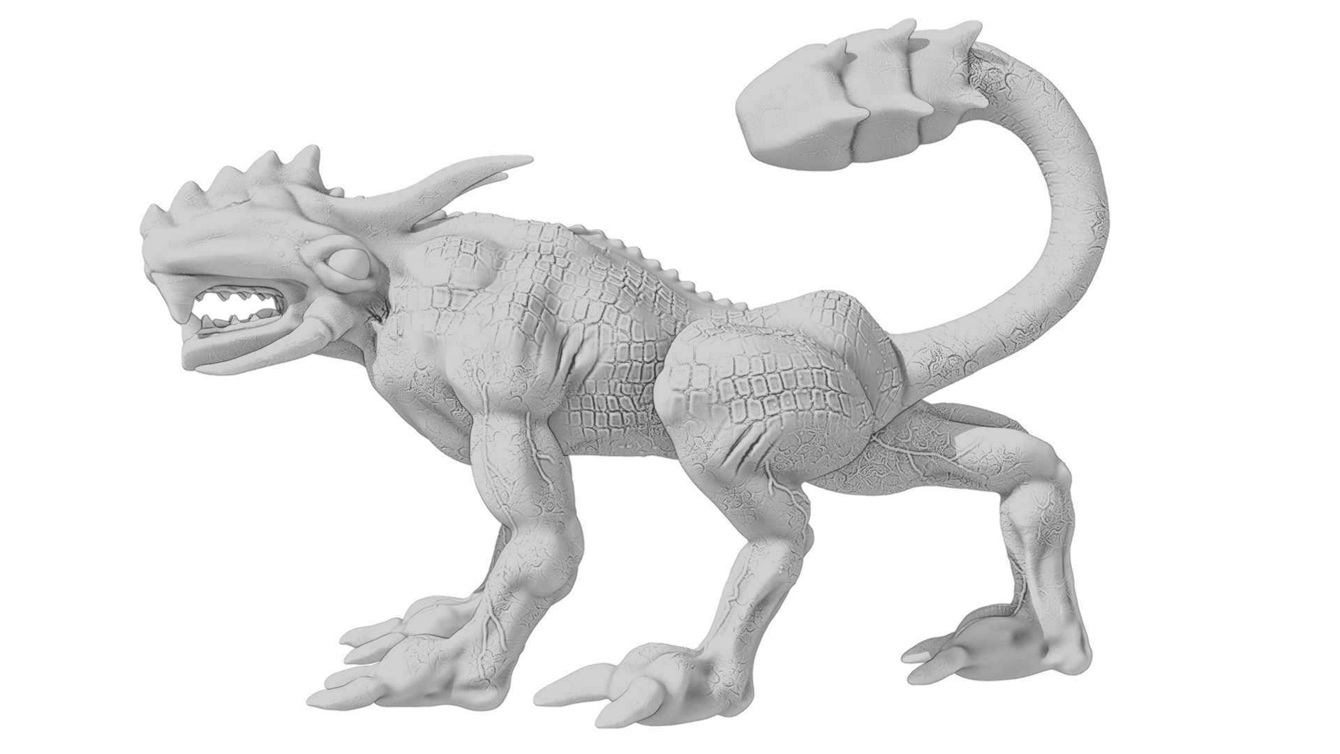 Legend creature Low-poly 3D model_33