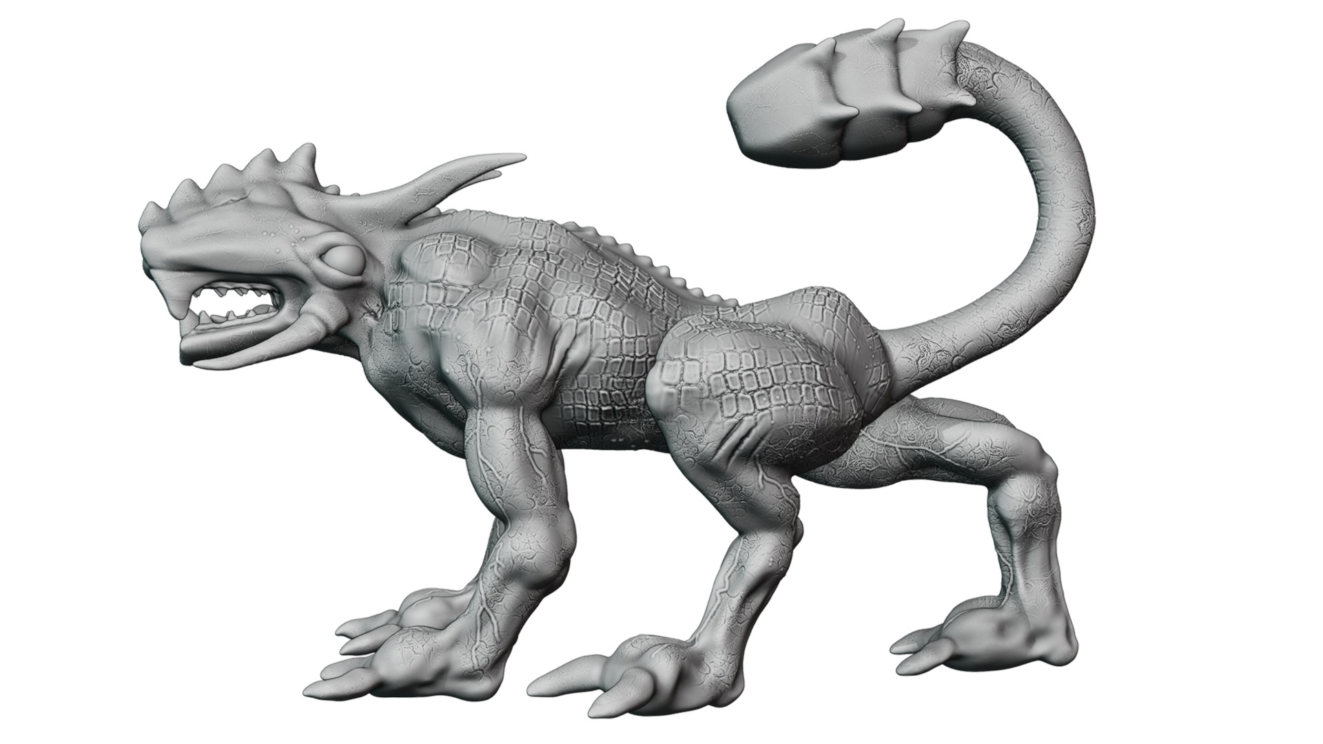 Legend creature Low-poly 3D model_32