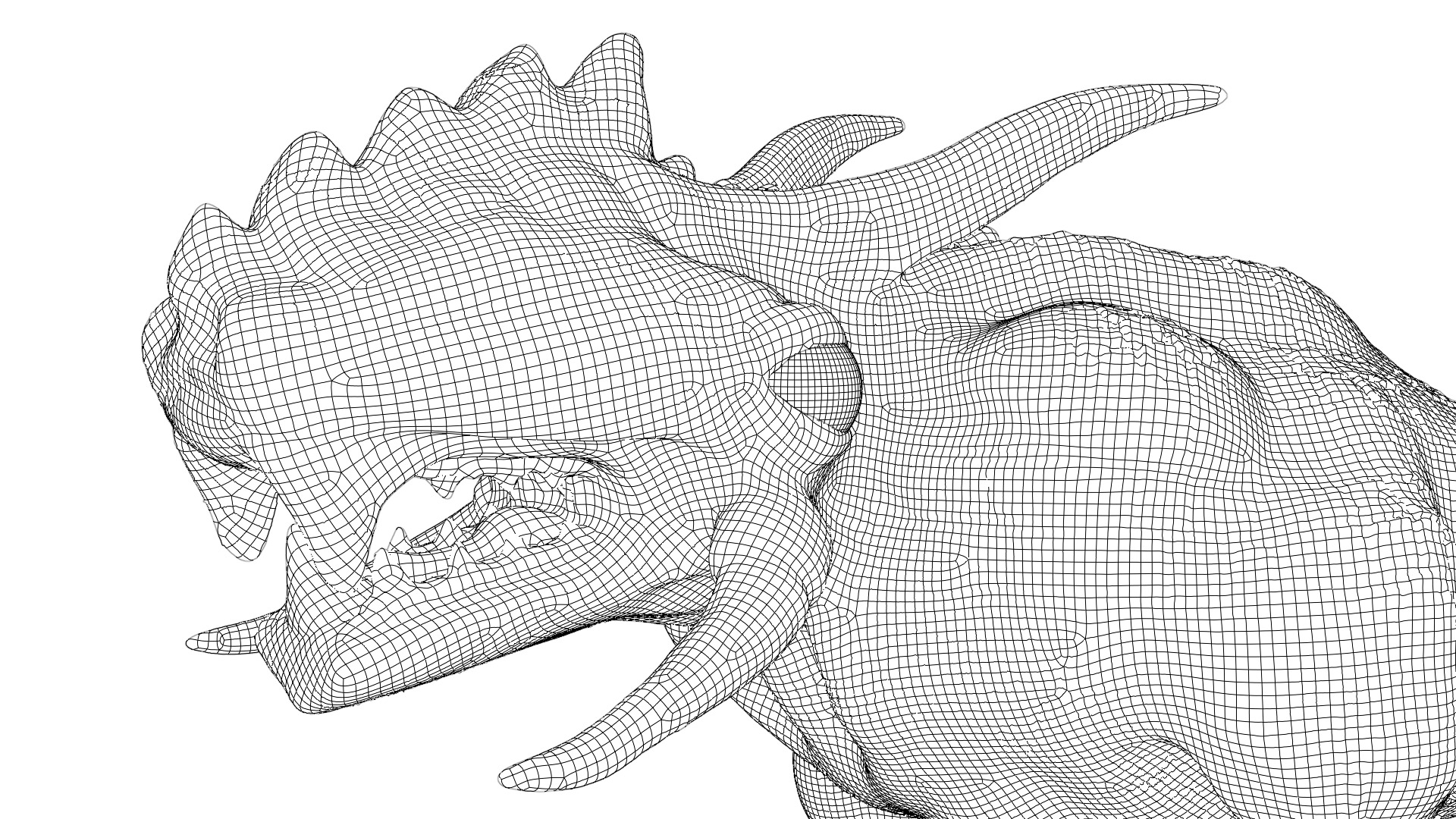 Legend creature Low-poly 3D model_44