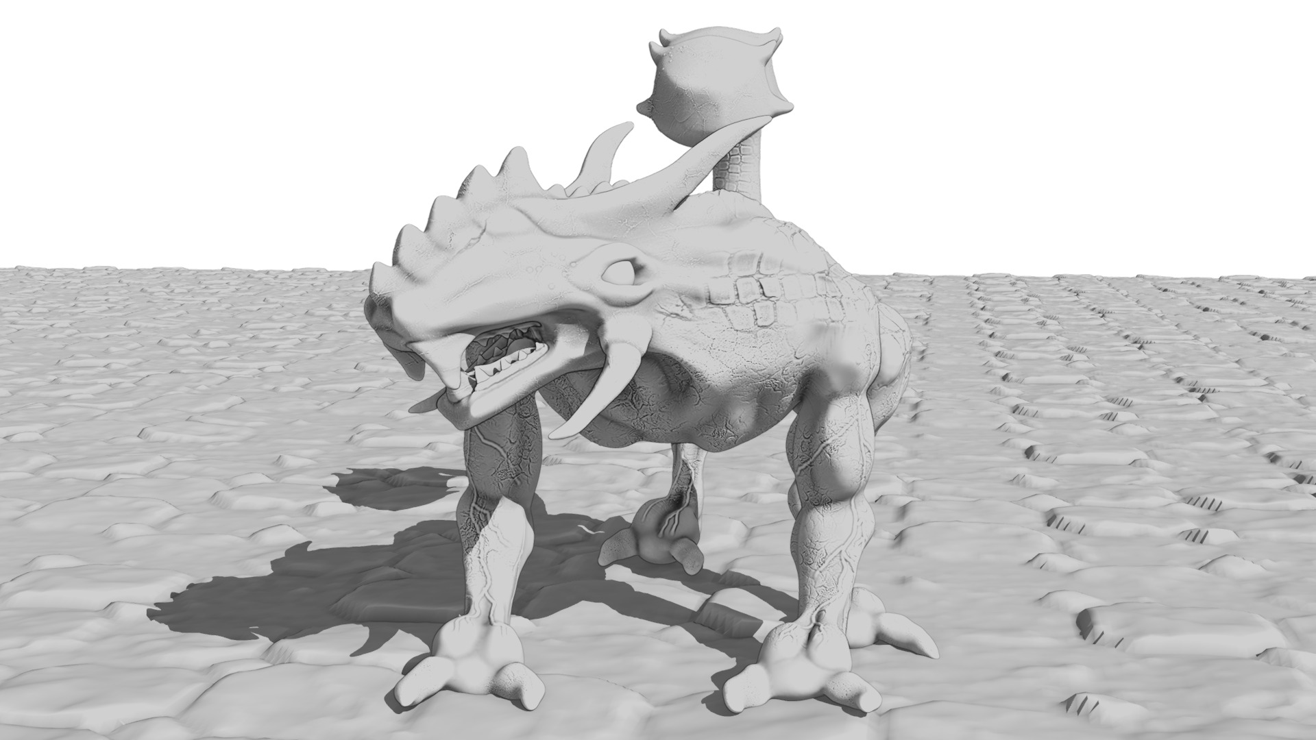 Legend creature Low-poly 3D model_18
