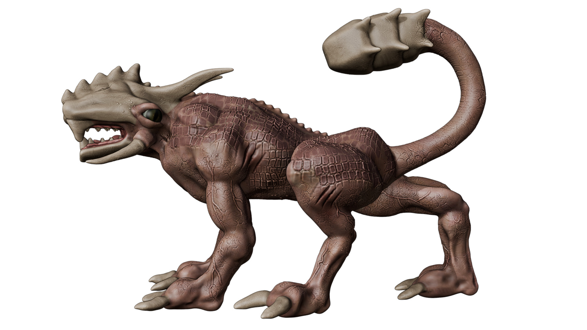 Legend creature Low-poly 3D model_31