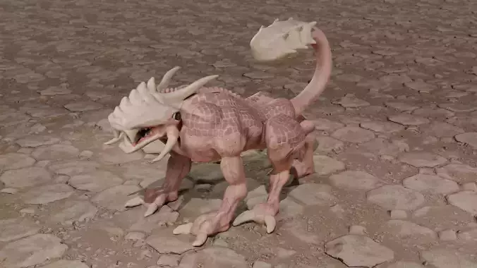 Legend creature Low-poly 3D model