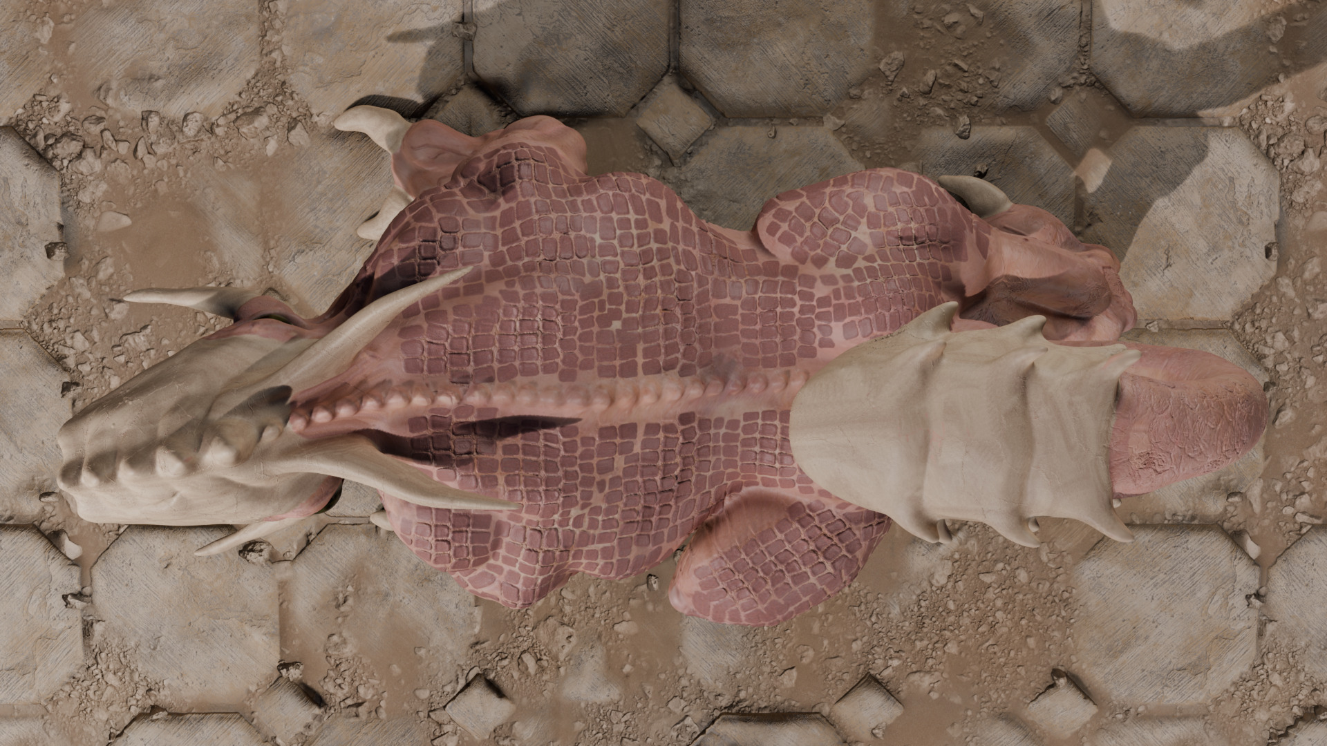 Legend creature Low-poly 3D model_35