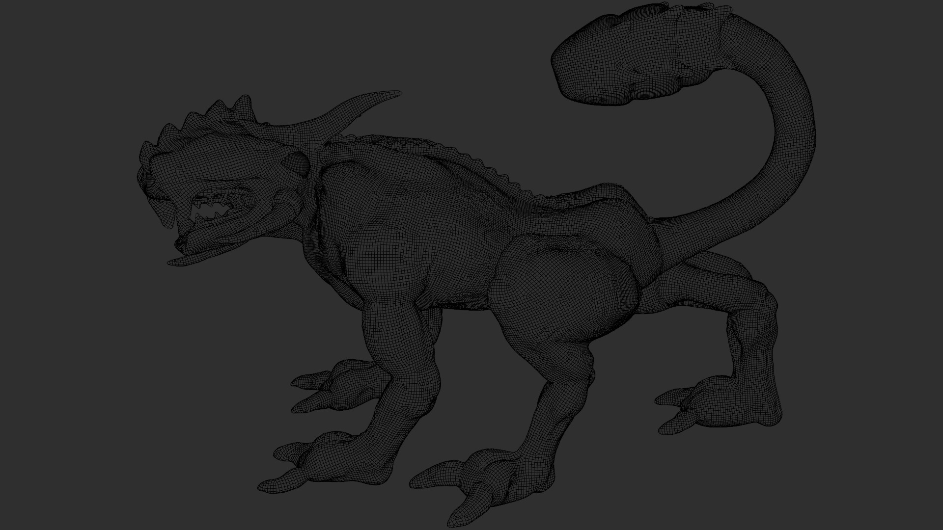 Legend creature Low-poly 3D model_14