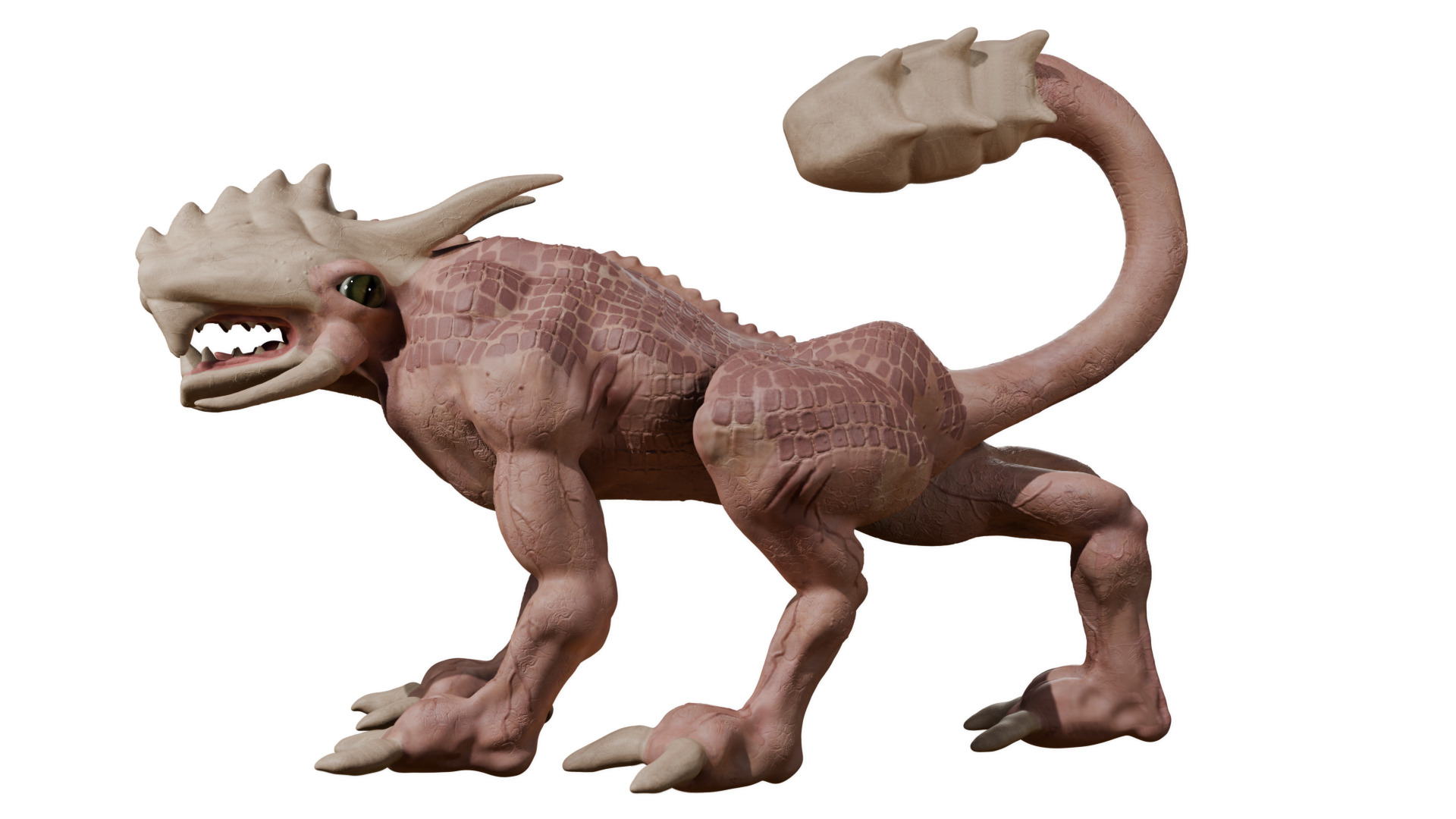Legend creature Low-poly 3D model_30