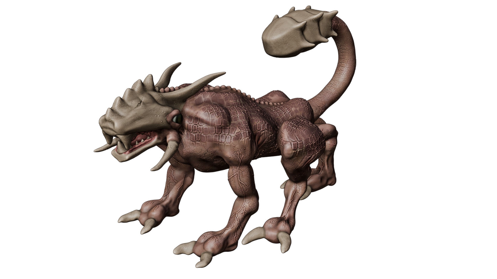 Legend creature Low-poly 3D model_21