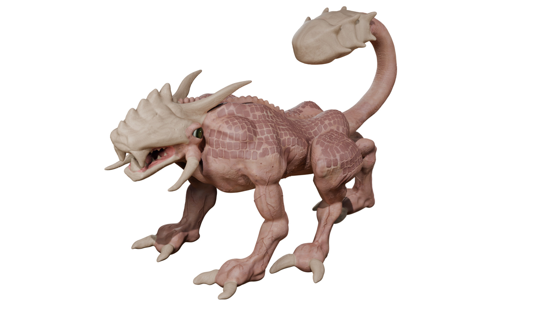 Legend creature Low-poly 3D model_20