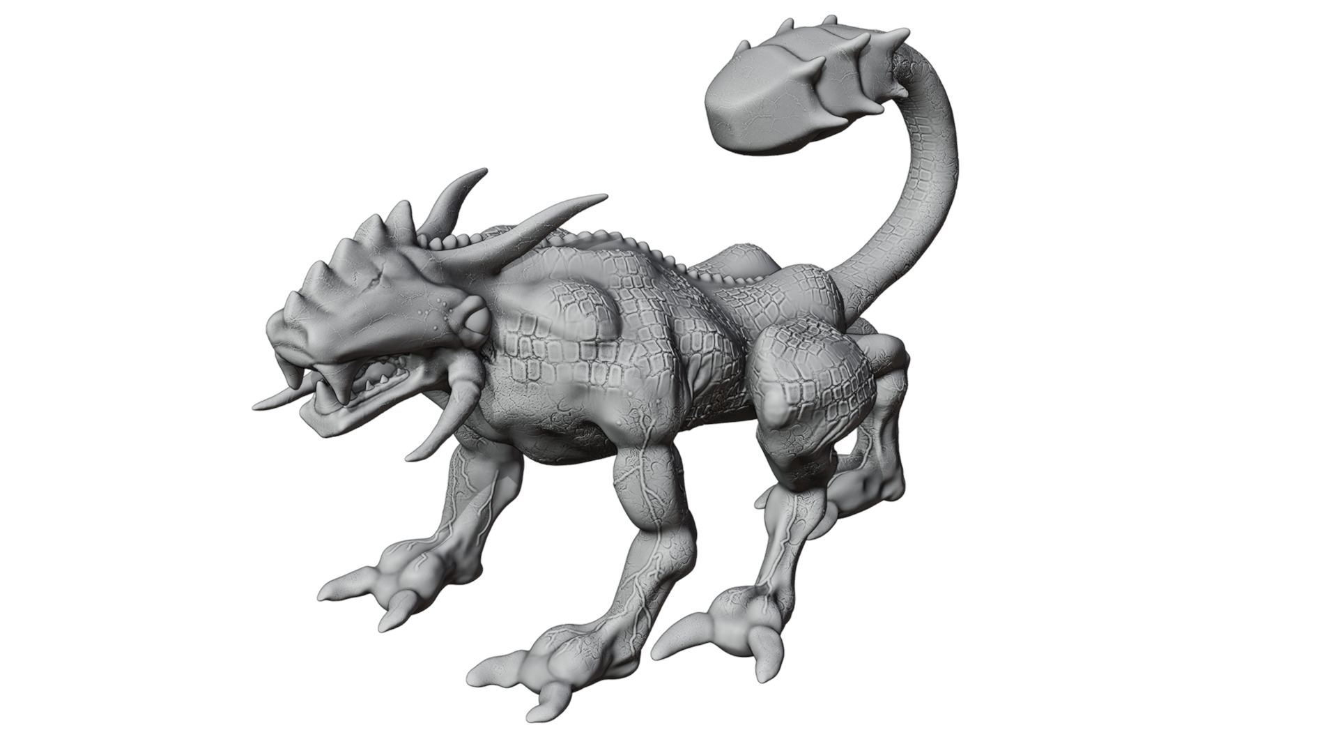 Legend creature Low-poly 3D model_22
