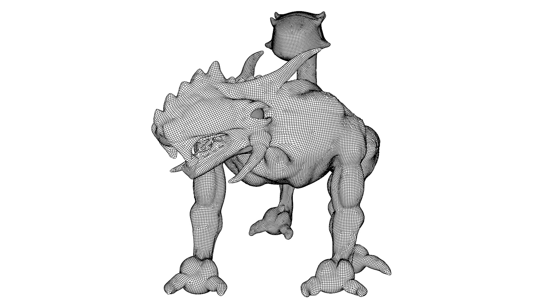 Legend creature Low-poly 3D model_19