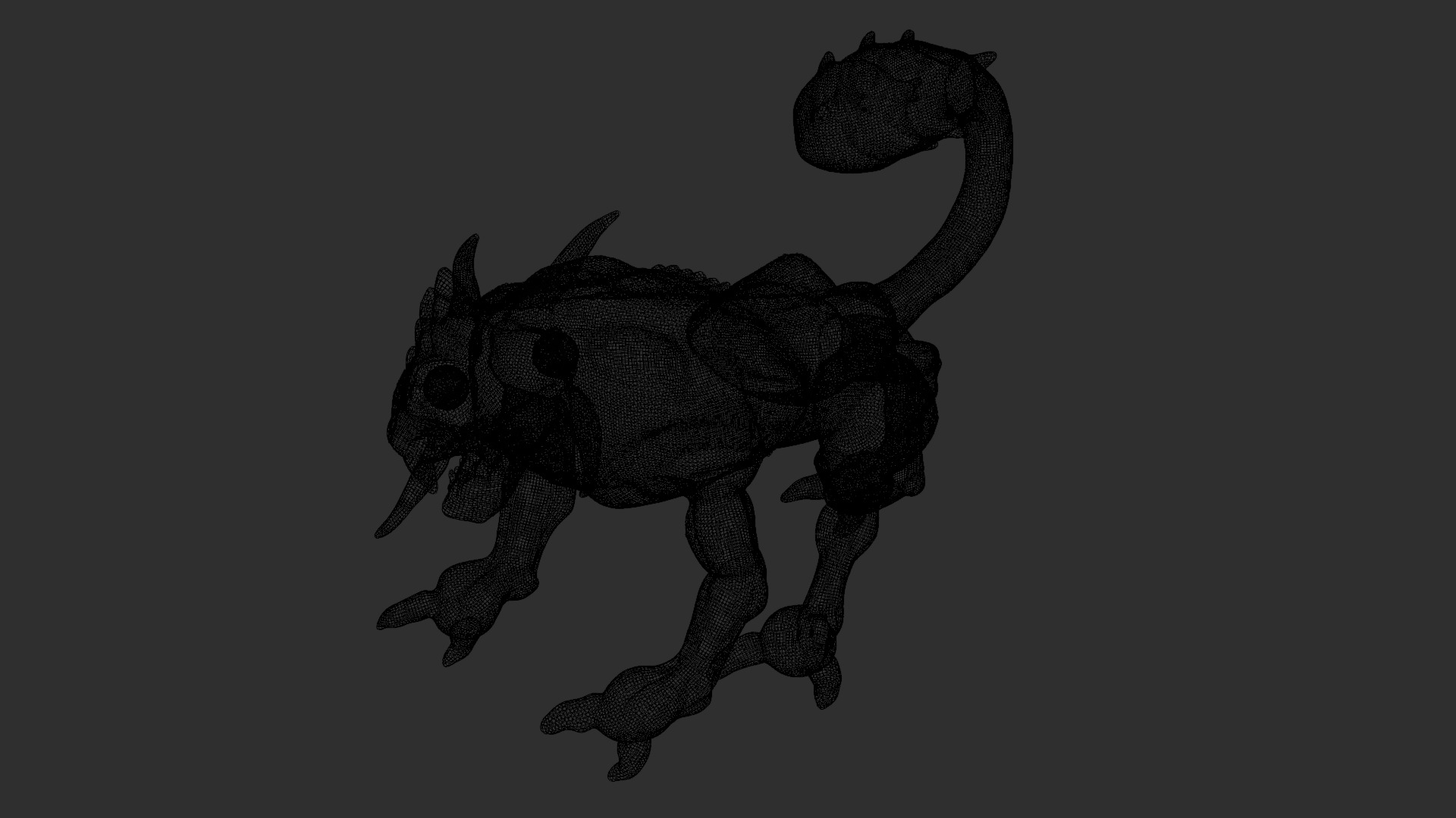 Legend creature Low-poly 3D model_9