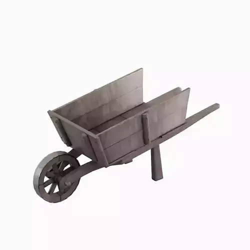 Medieval Wooden Cart 02