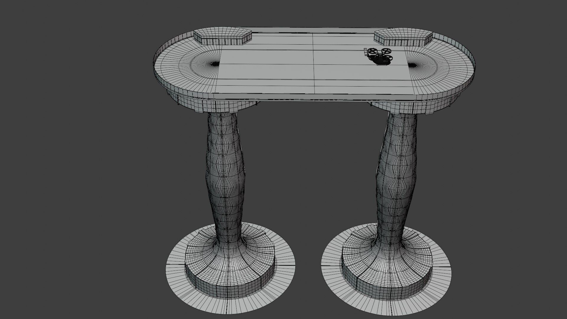 Futuristic droneport II 3D model_5