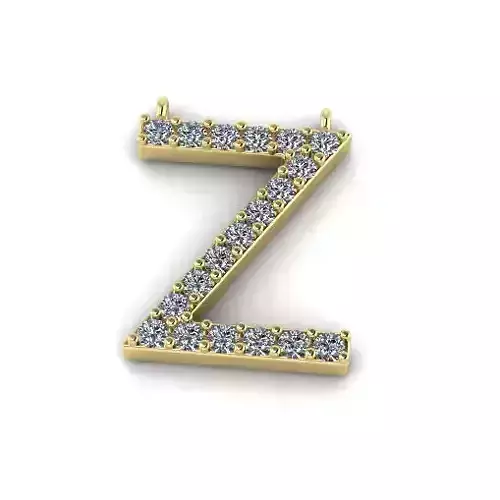 Letter Z Pendant Model 7313