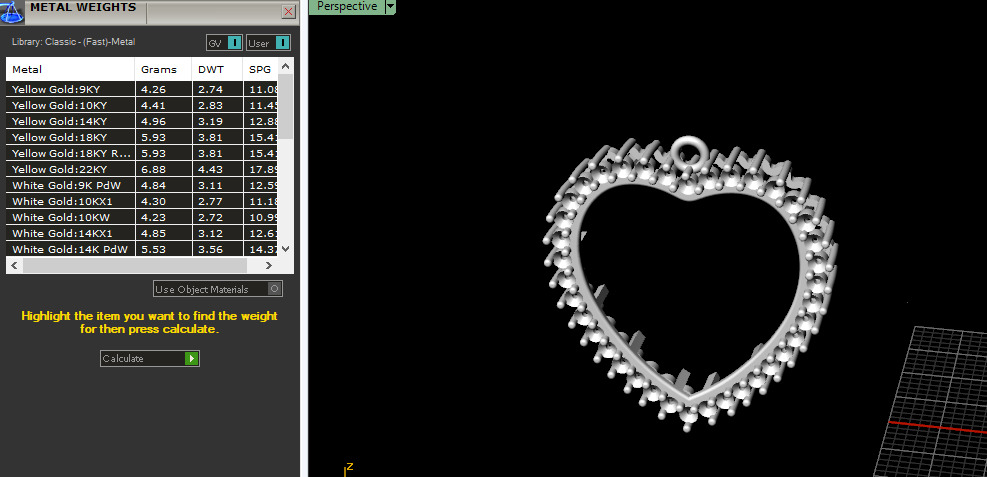 Heart pendant Model 7310 3D print model_6