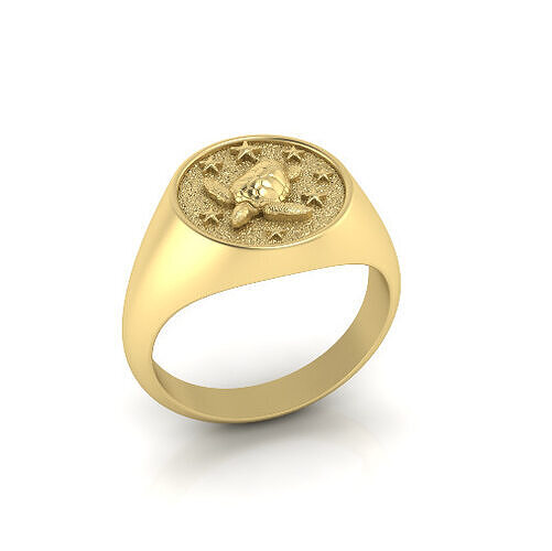 Turtle ring Model 7309 3D print model