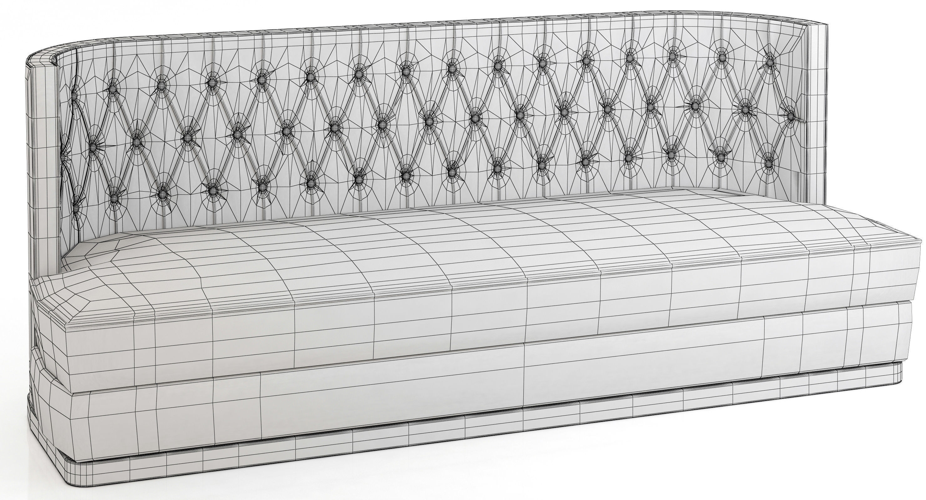 Brabbu Collection sofa with gold legs 3D model_12