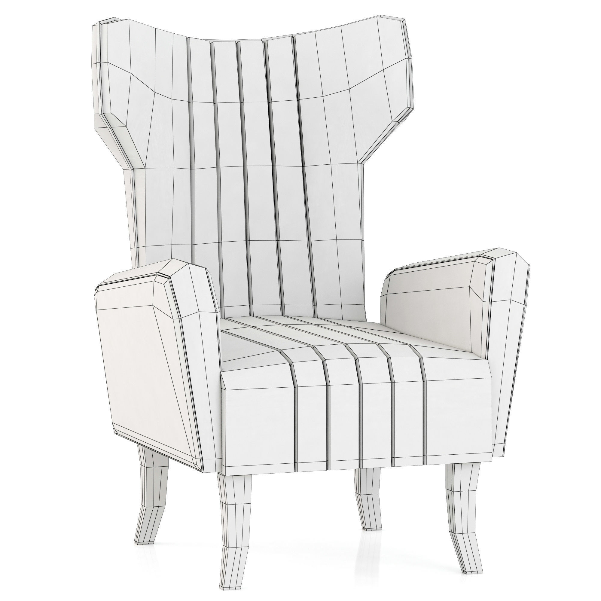 Brabbu Collection sofa with gold legs 3D model_26