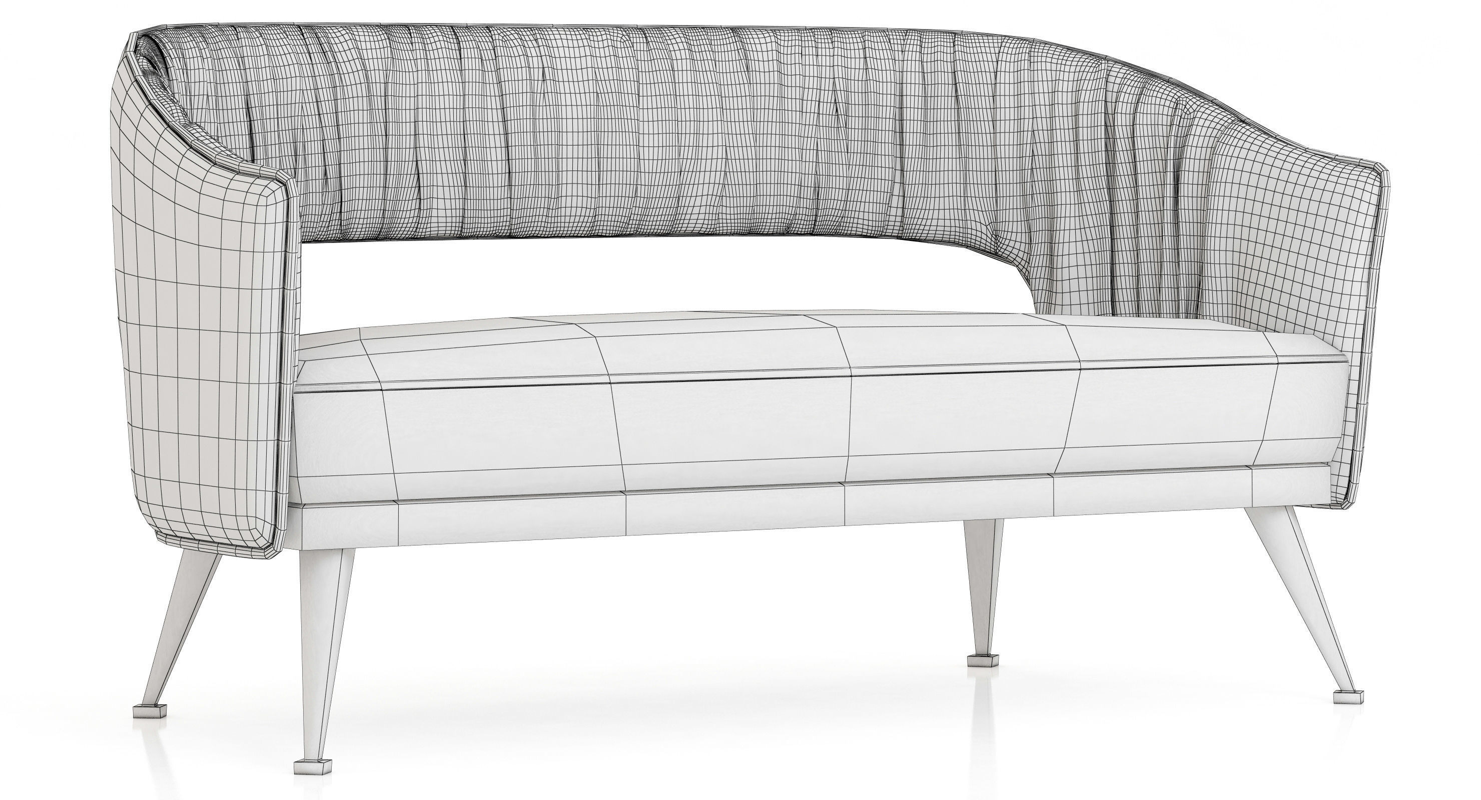 Brabbu Collection sofa with gold legs 3D model_102