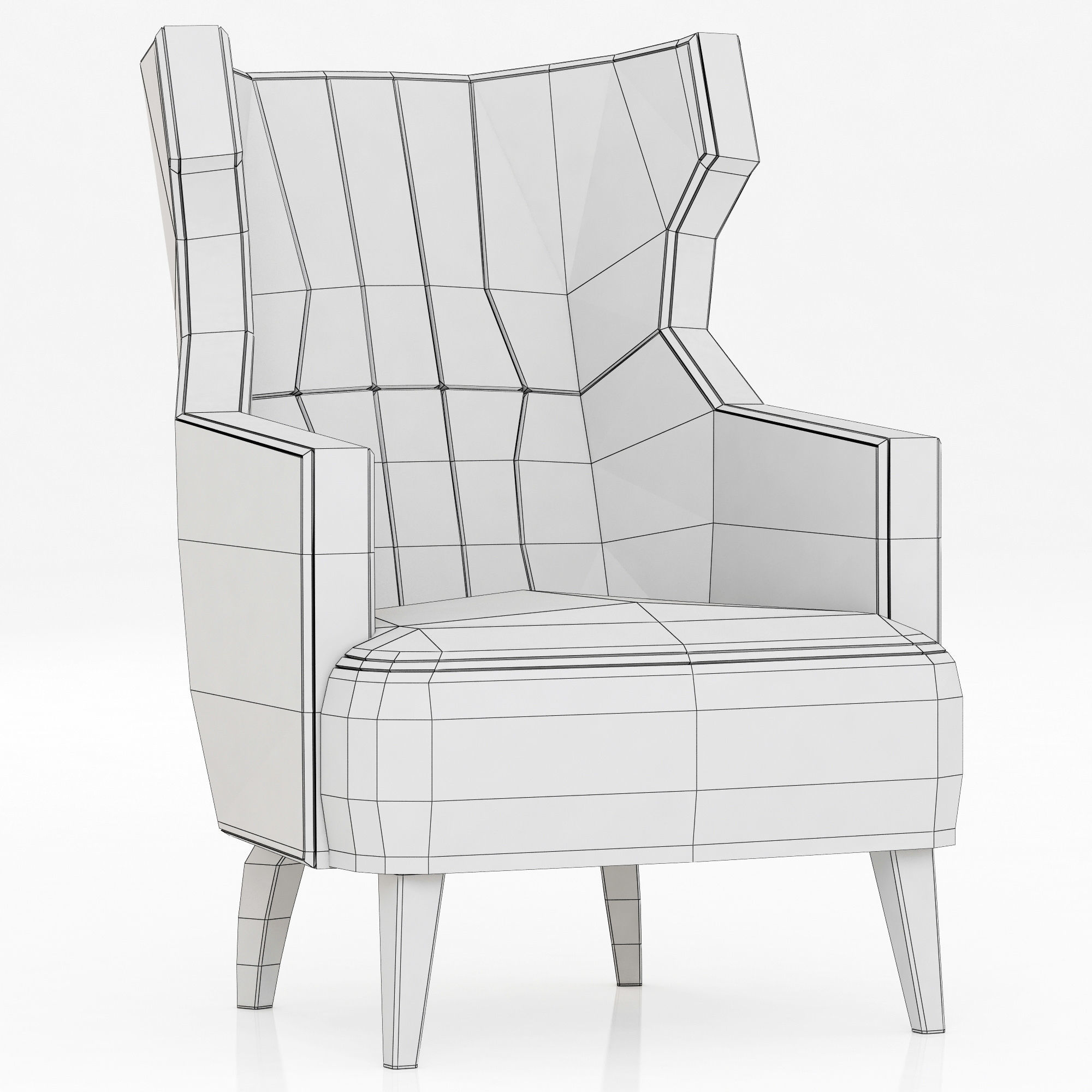 Brabbu Collection sofa with gold legs 3D model_46