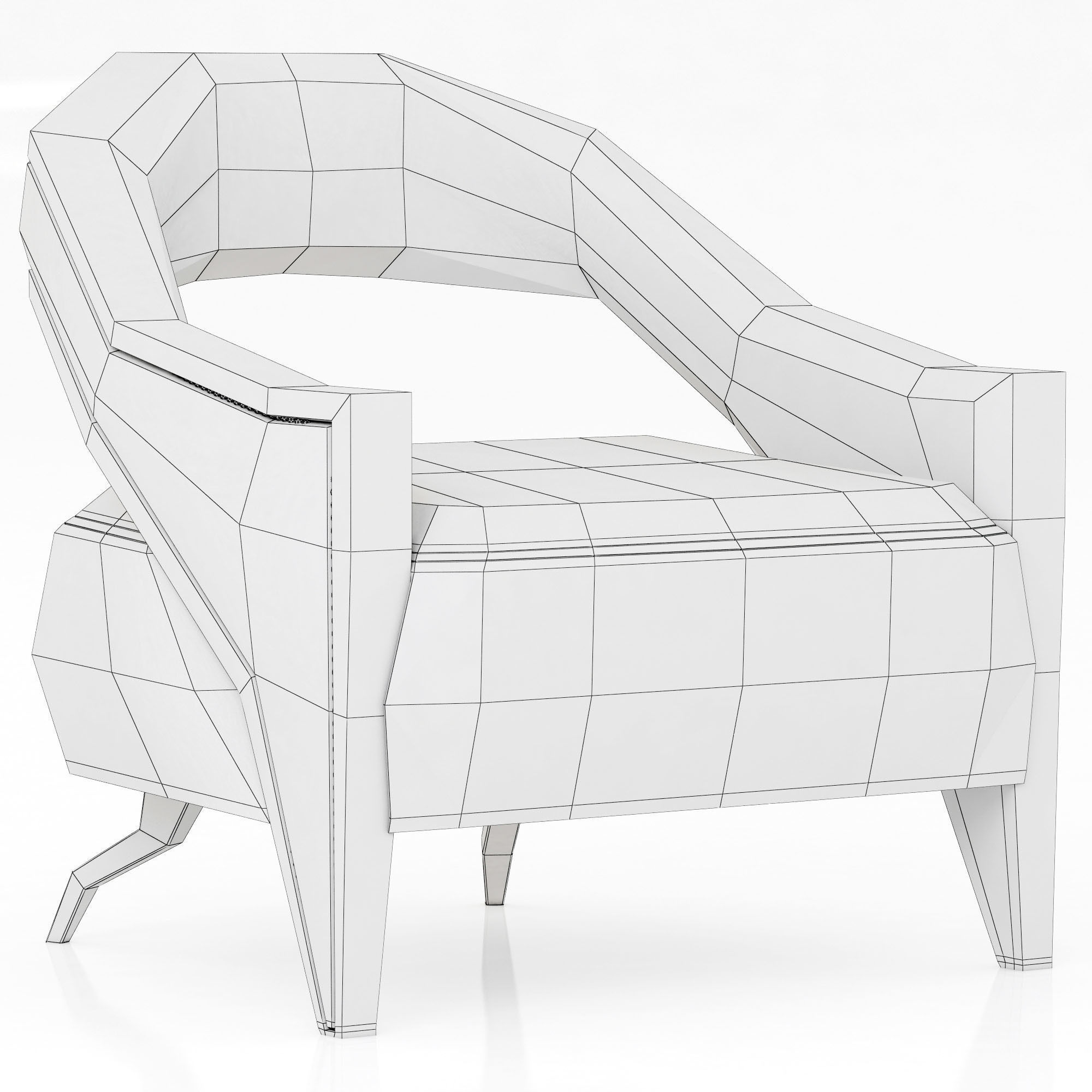 Brabbu Collection sofa with gold legs 3D model_106