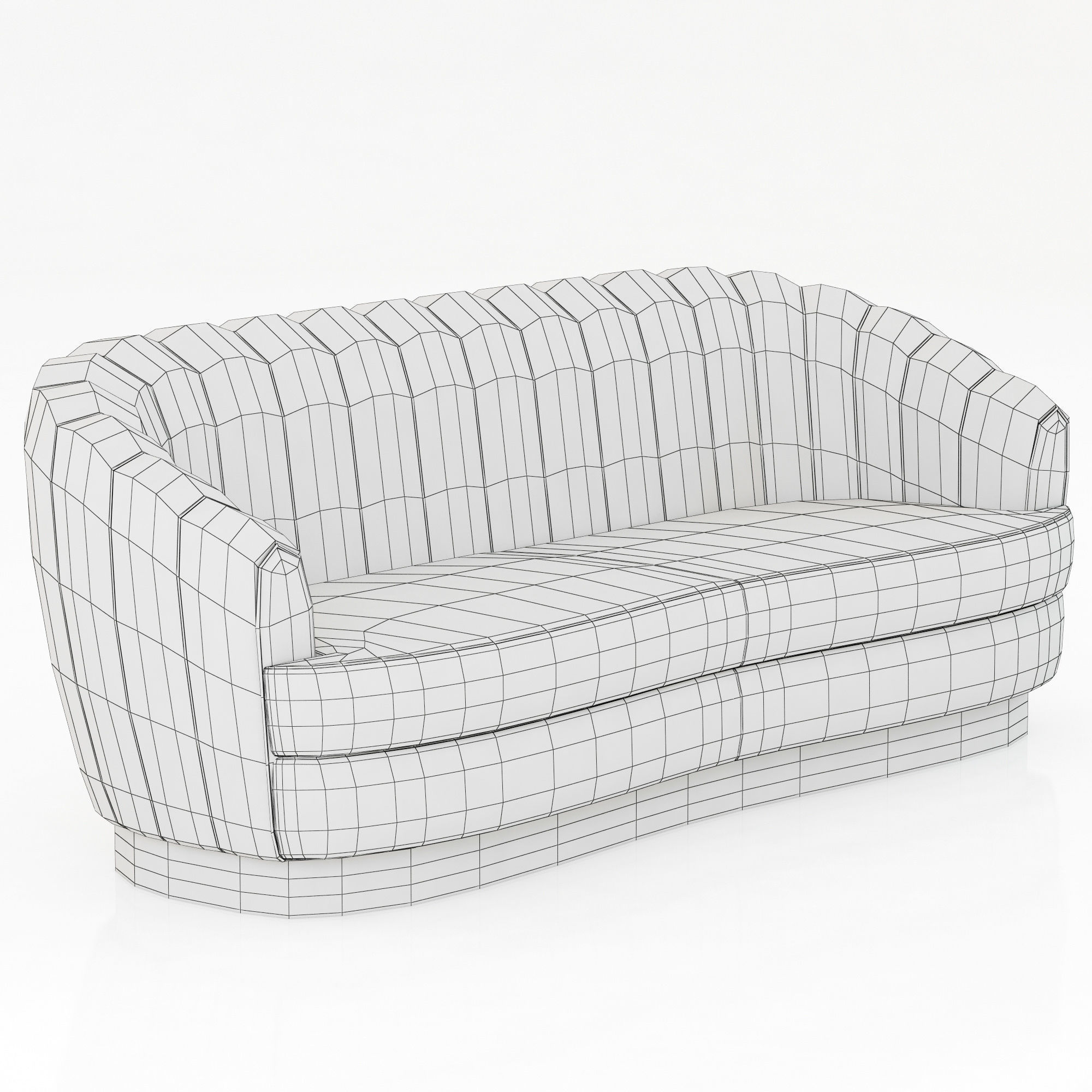 Brabbu Collection sofa with gold legs 3D model_96